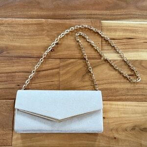 Faux Suede Crossbody Clutch
